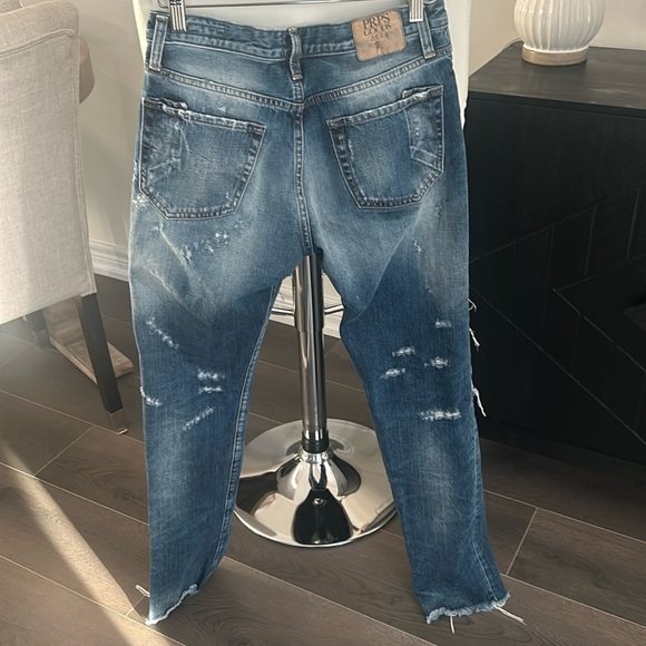 PRPS El Camino Boyfriend Taper Distressed Jeans Women size 27 - Picture 15 of 16